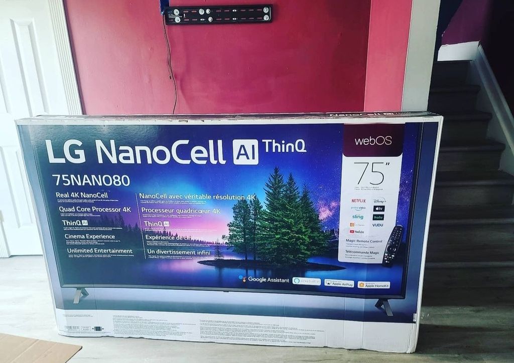 tv install with IR. Playstation and cable box are 