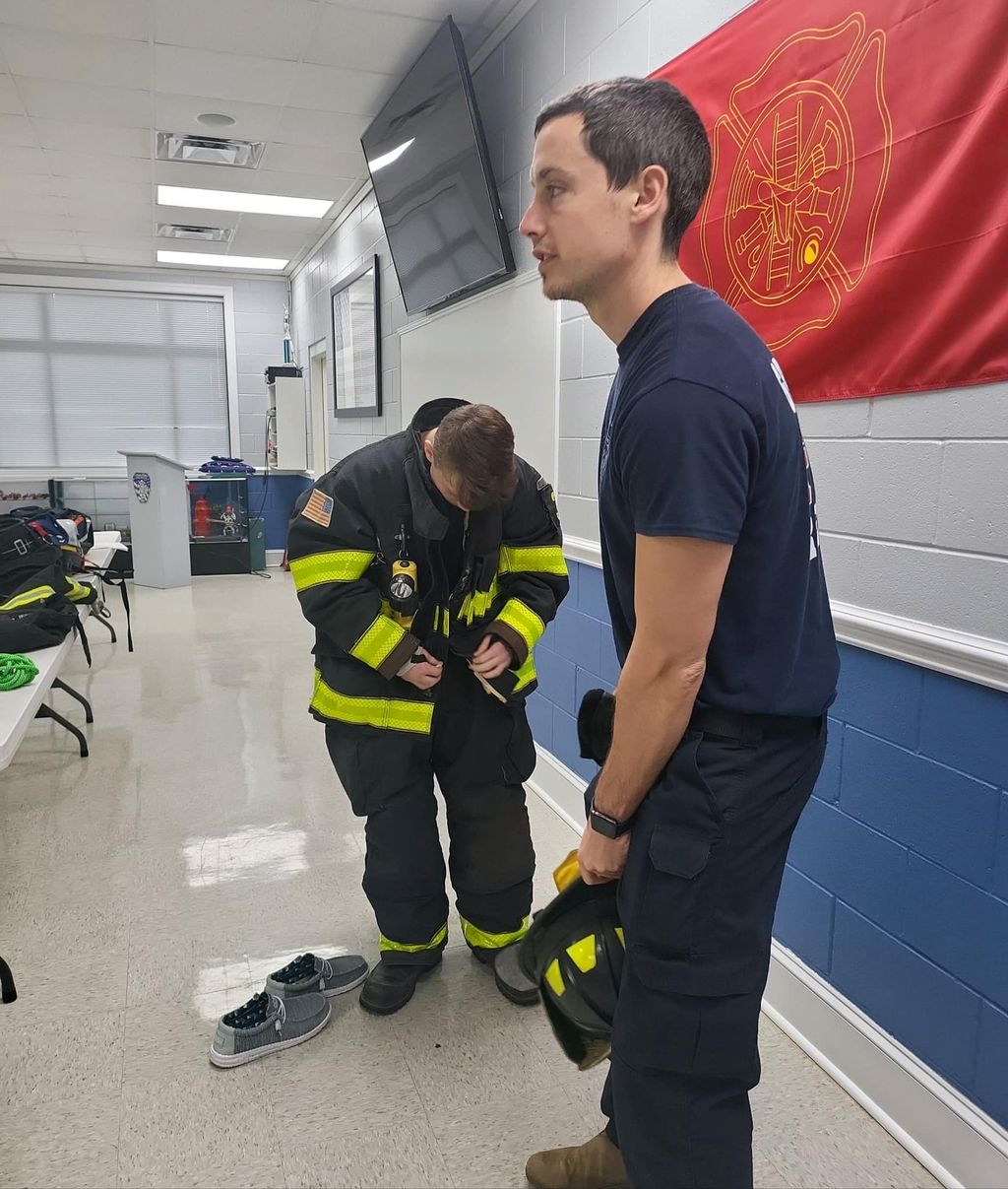 Firefighter training (also a trained EMT)