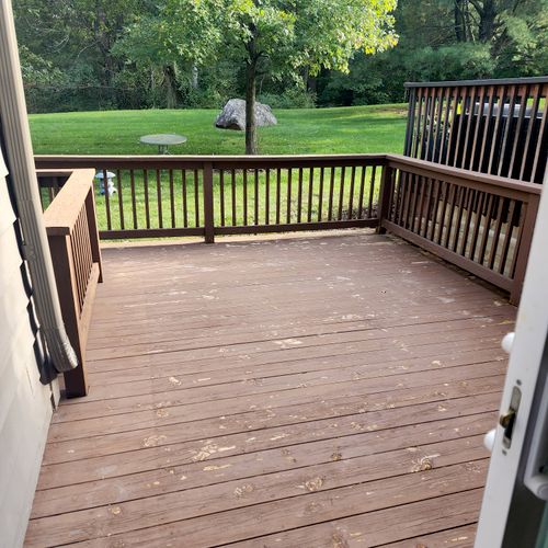 I needed to wash and stain my back deck and was bl
