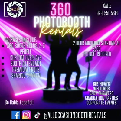 Avatar for All Occasion Booth Rentals-360 photobooth and More