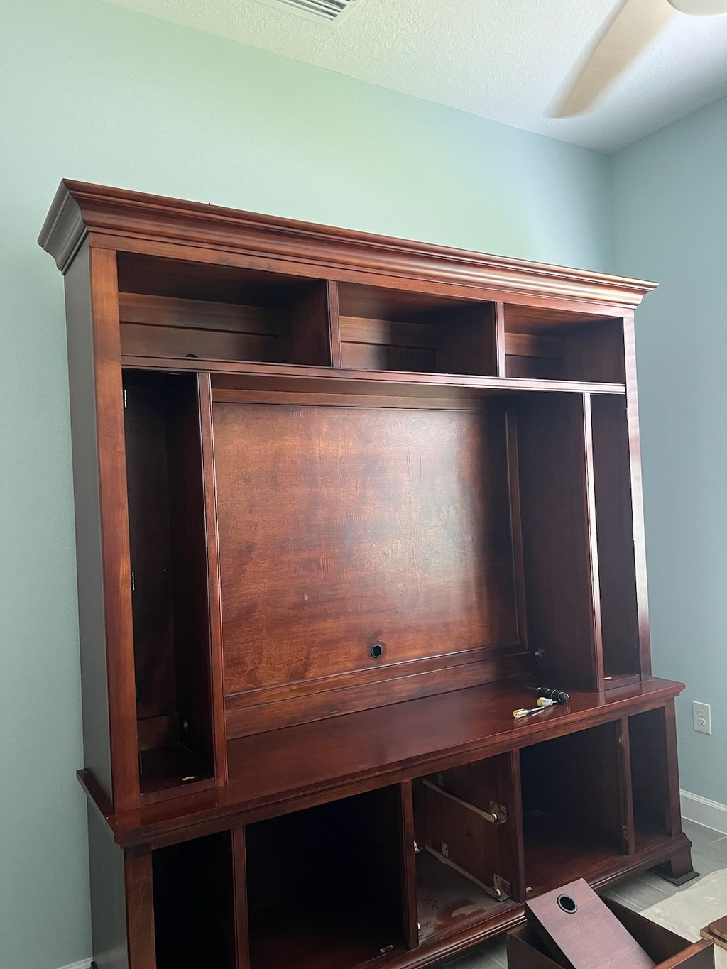 Refinished Wall Unit  - Before