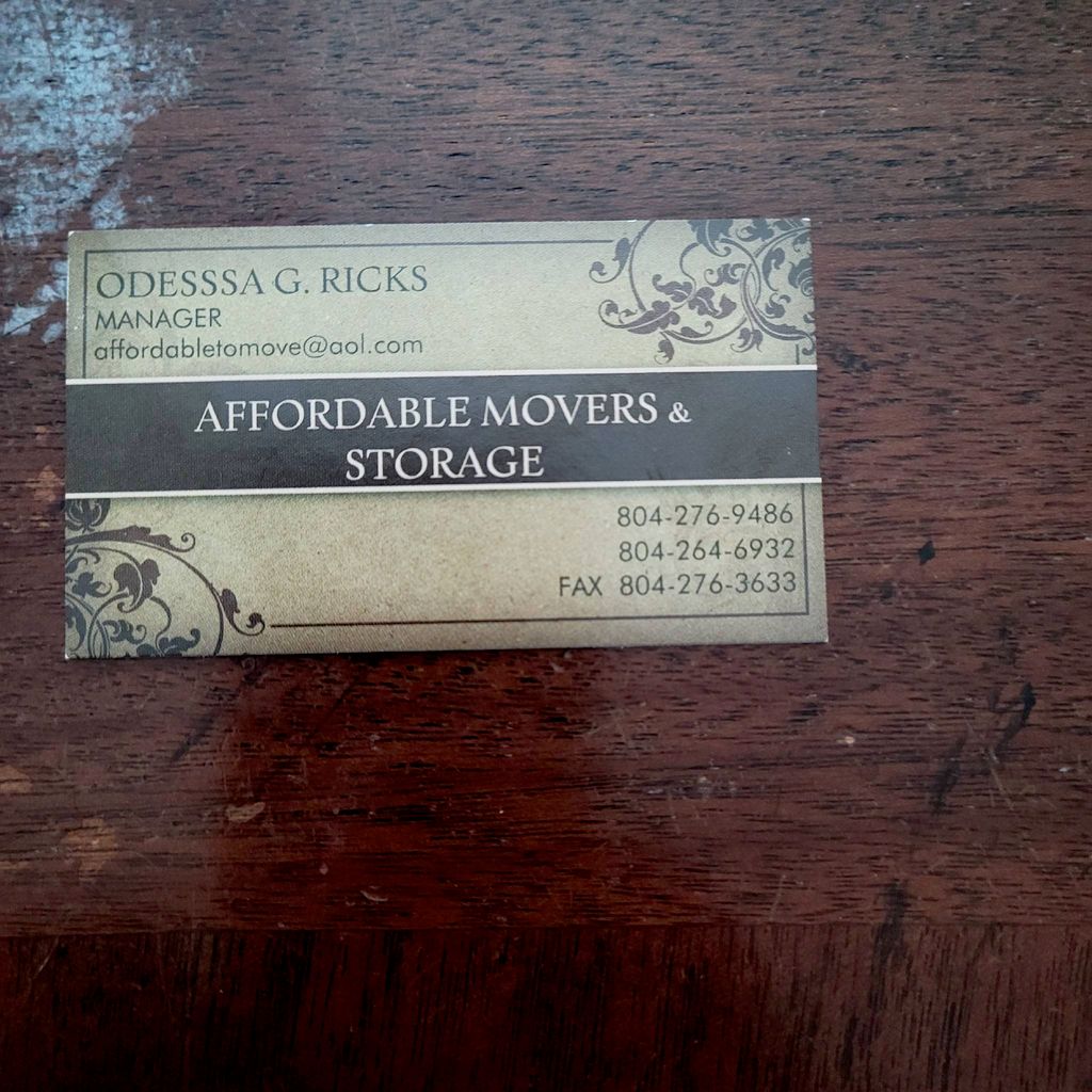 Affordable Movers inc