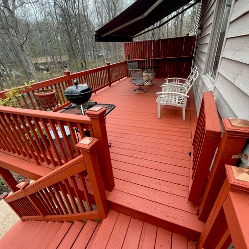 Deck repaint and replenish