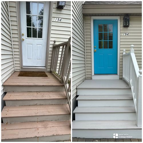 Stefan did a wonderful job painting our front door