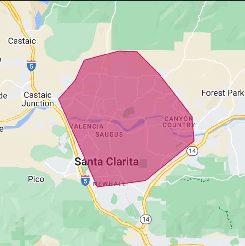 Our SCV service area!
