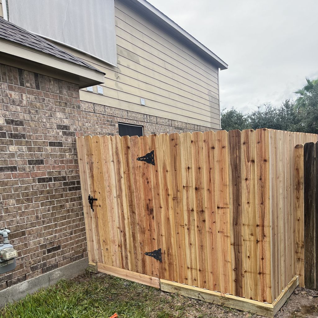 Fence and Gate Installation project from 2023