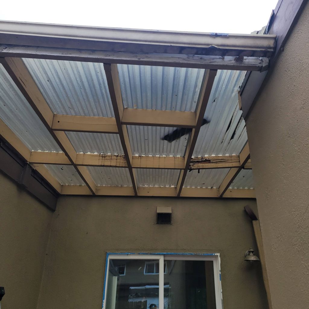 patio wood replace job
