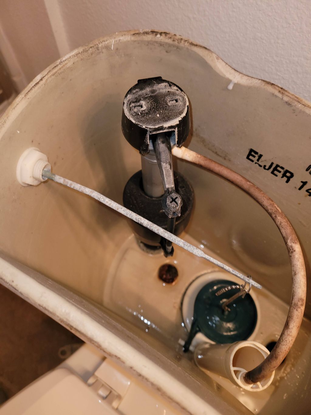 old valve tank toilet before handy danny 