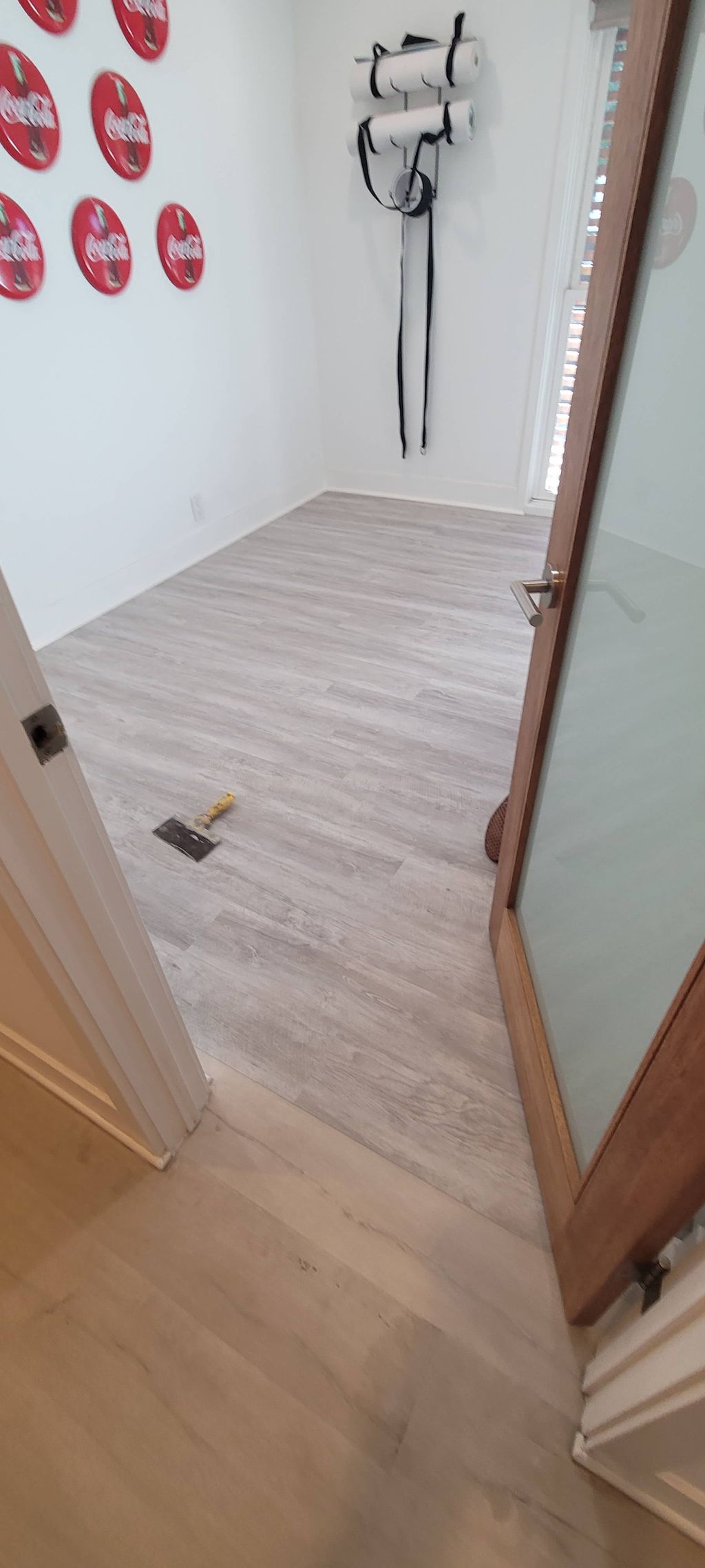 vinyl flooring installation room