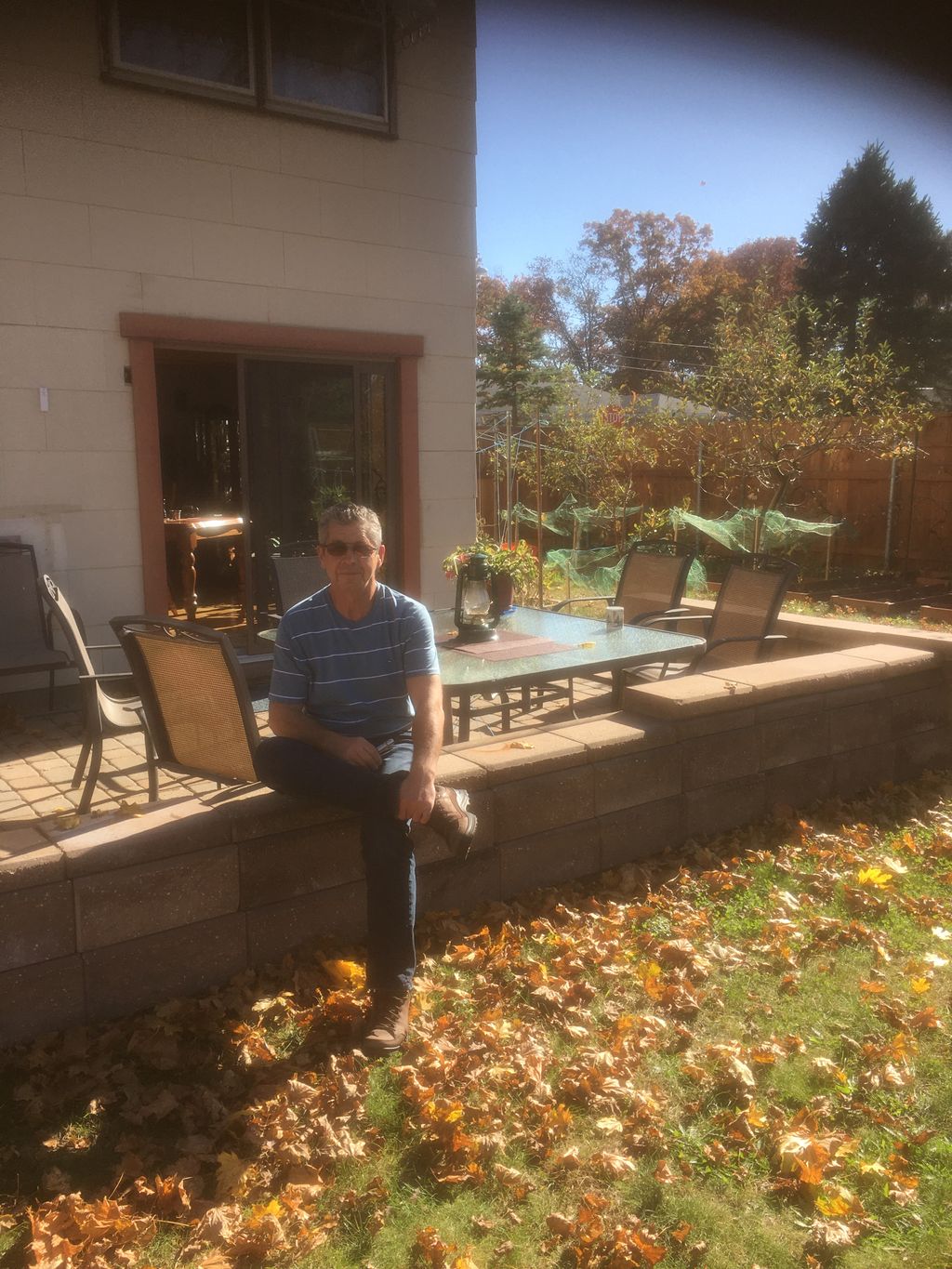 New sliding door and patio paving