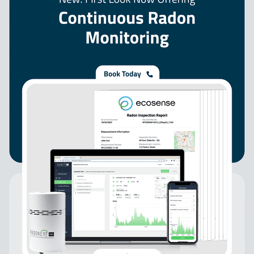 We offer continuous radon testing