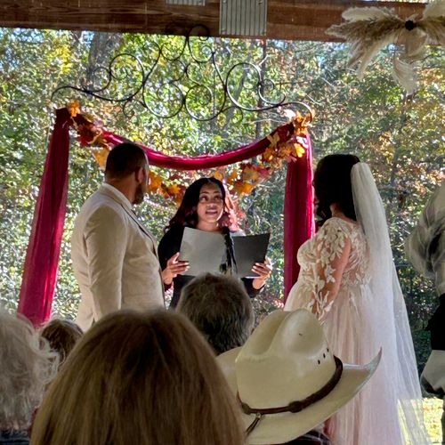 Karson was the most amazing officiant for our wedd