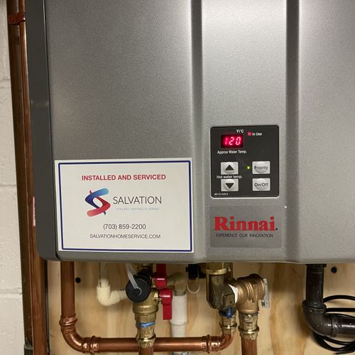 Rinnai Tankless water heater! 
