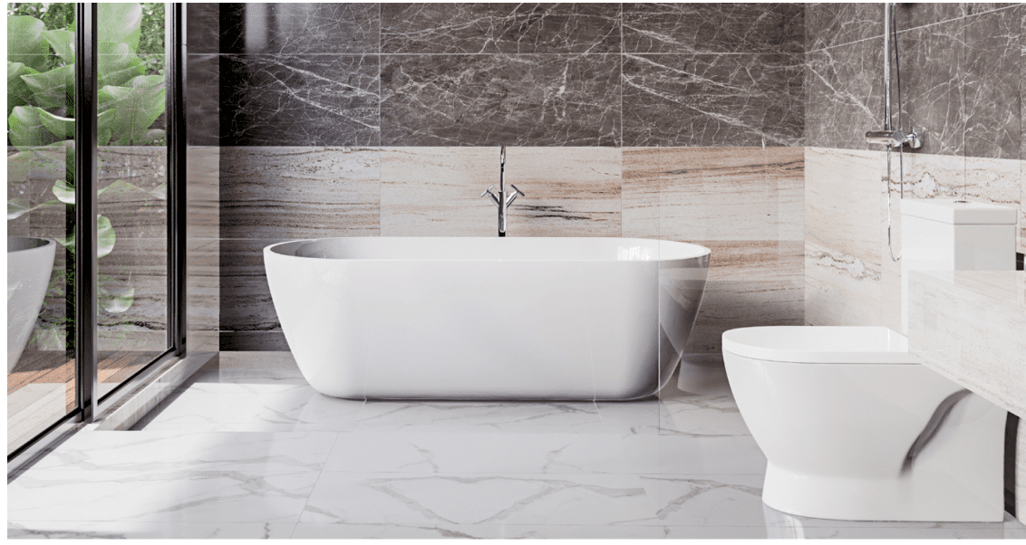 modern luxury bath tub