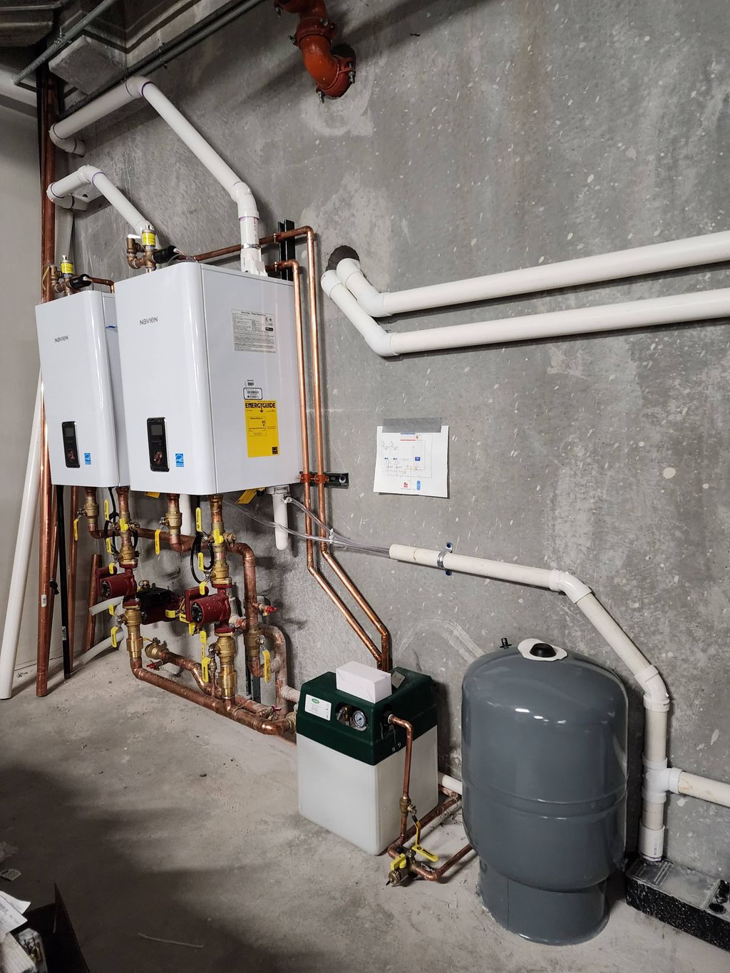 cascading snowmelt boiler system!