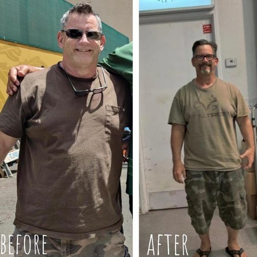 Client lost 40lbs.