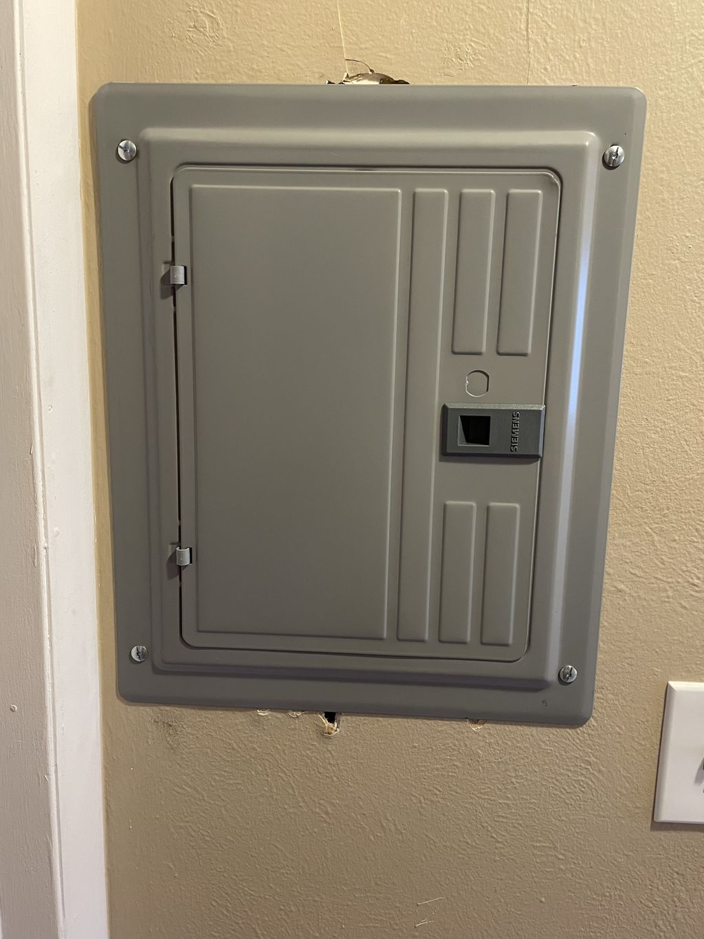 New panel in existing residence.
