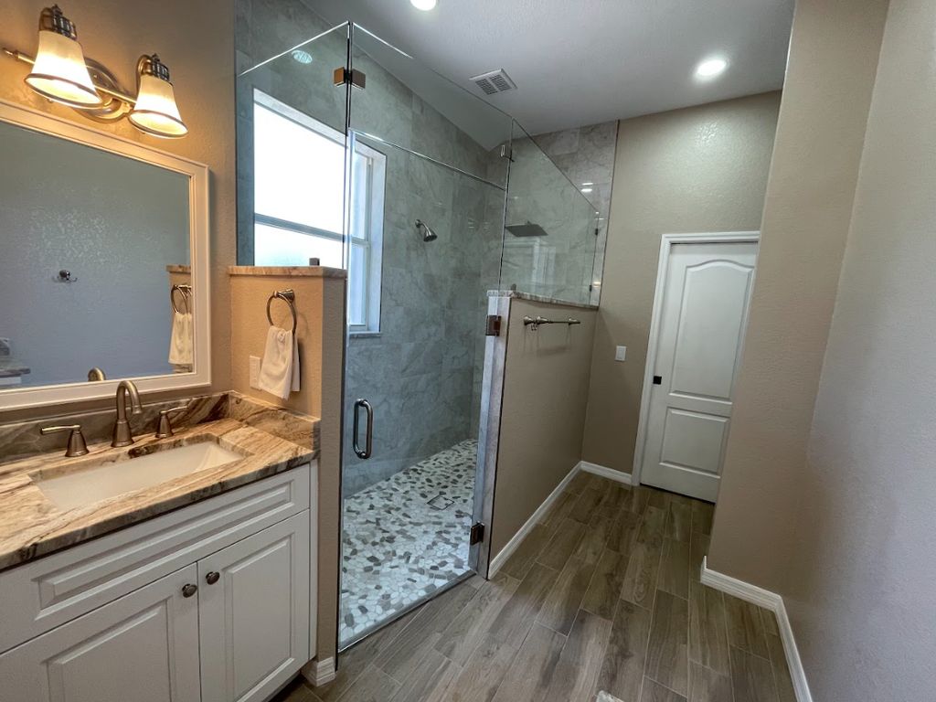 Master Bathroom in Punta Gorda (Vanity & Shower)