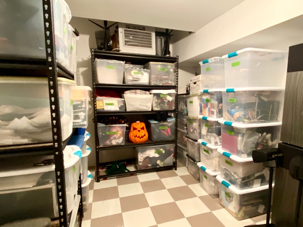 After: de-cluttered + organized!