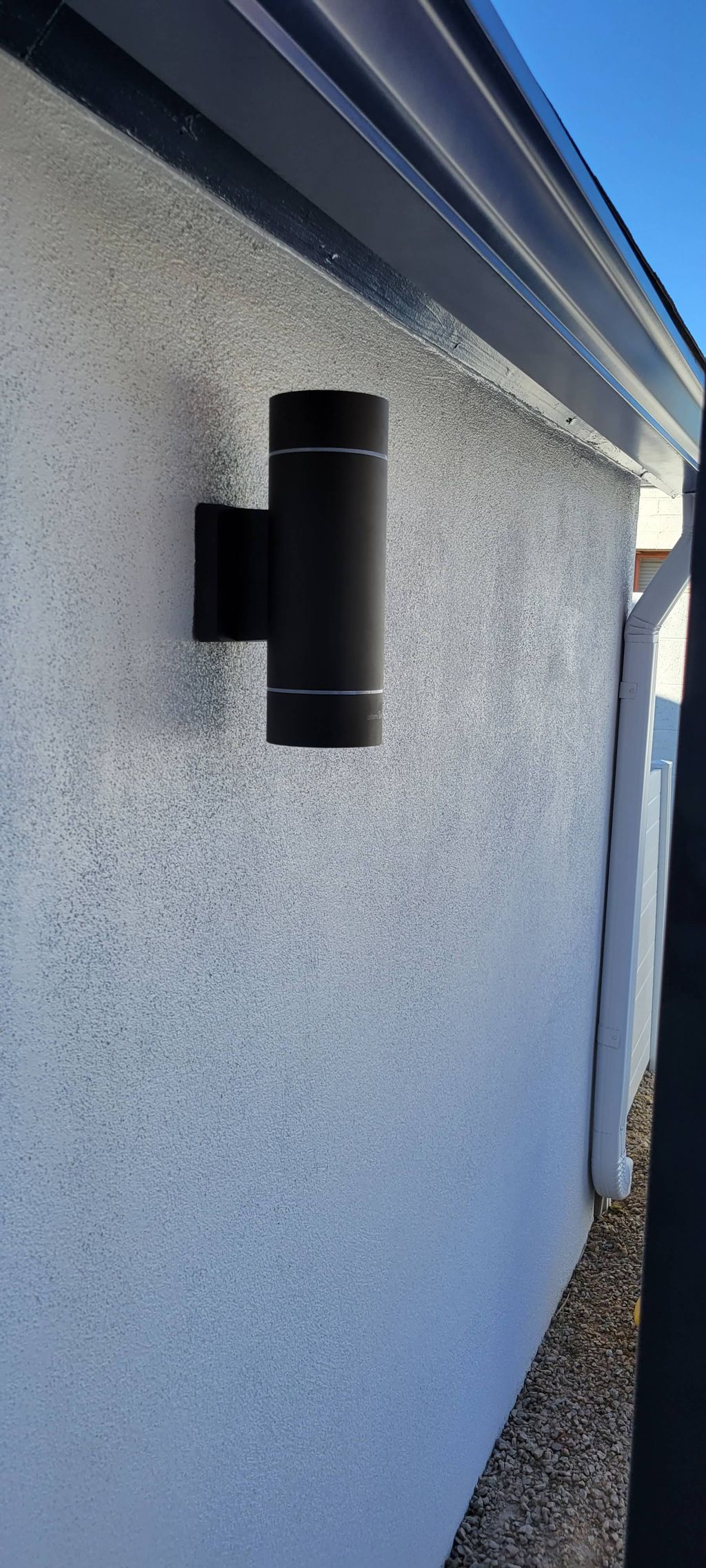 backyard lighting installed