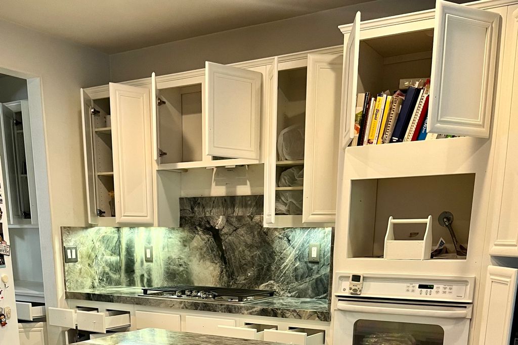 Kitchen With Cooktop, Grey Kitchen Island, Sink, And Sink Faucet Ideas May 2024 Thumbtack