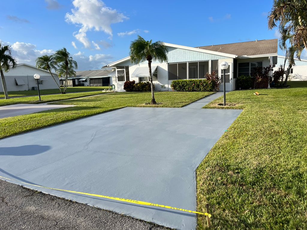 Driveway painted 