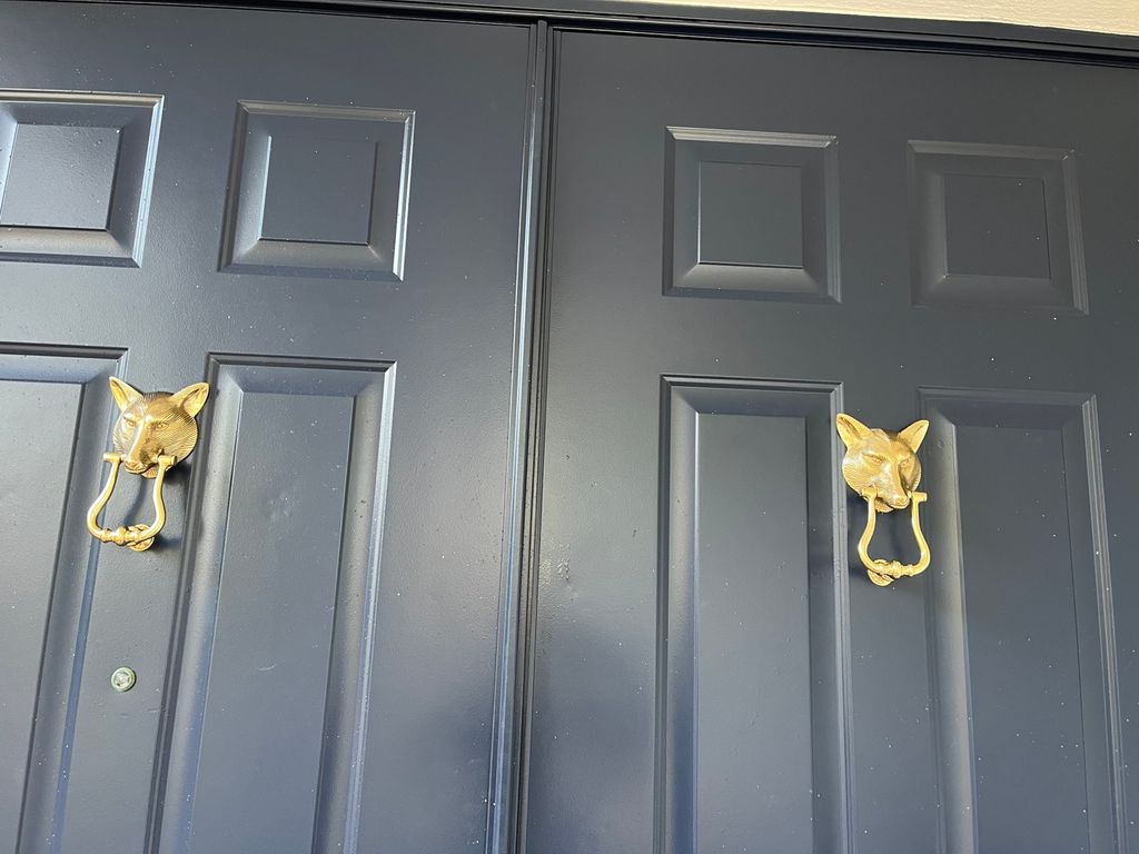Door knockers installed