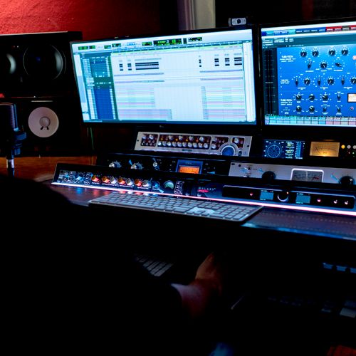 Randy mixing in Studio A