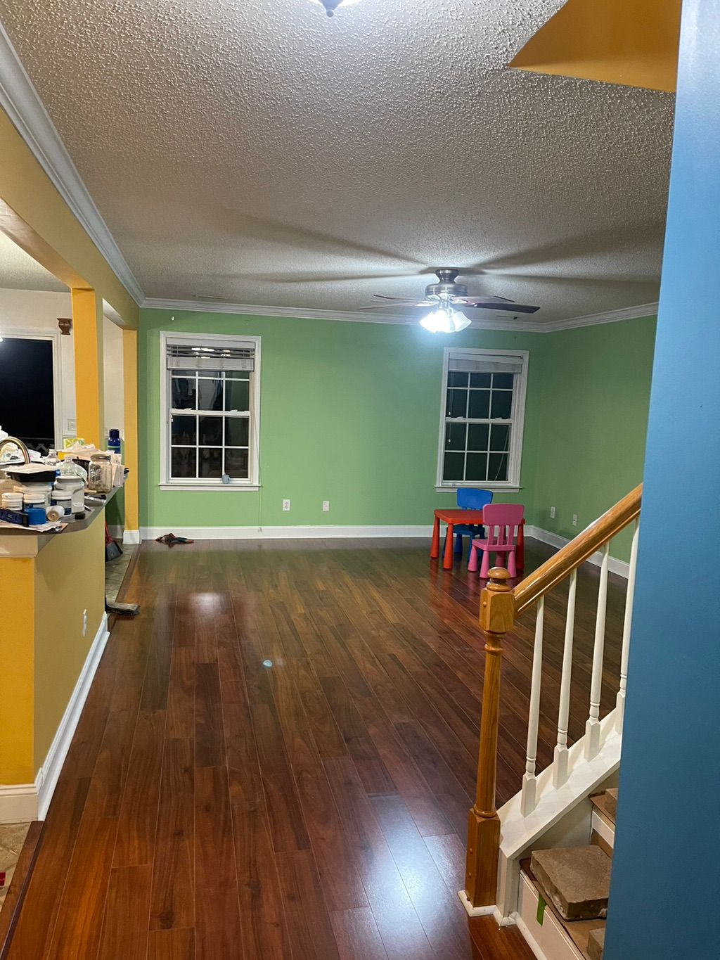 New floors and shoe mold 
