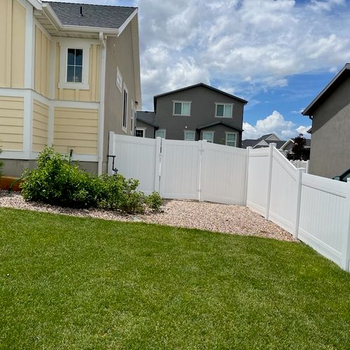 Natural Landscaping with Fence