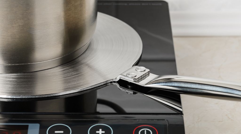 heat diffuser on glass cooktop