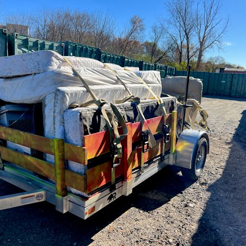 Mattresses we collect are brought out to a recycle