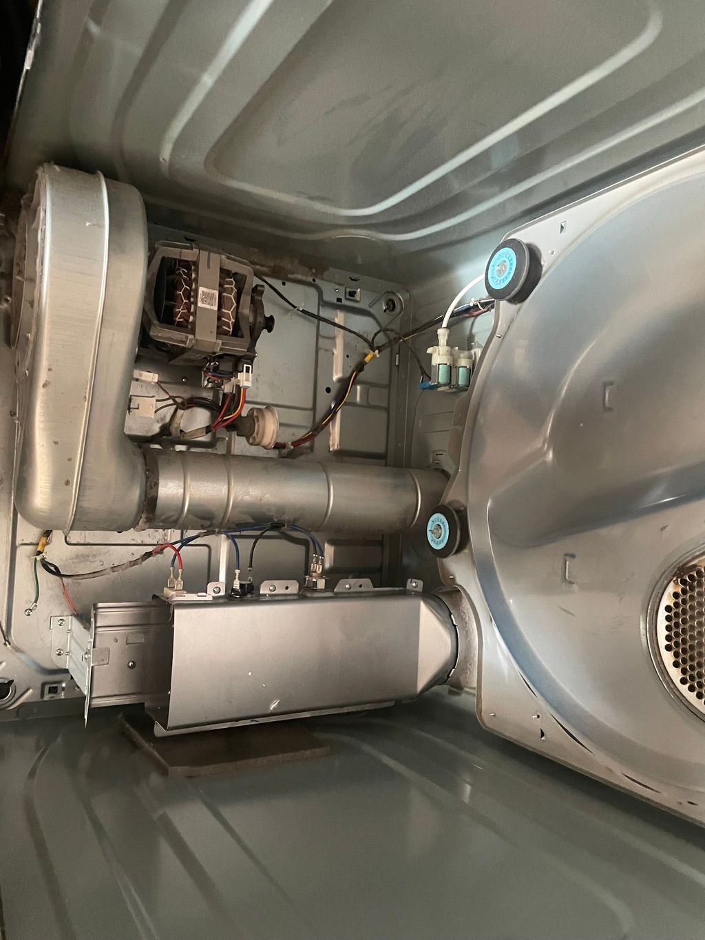 Dryer heater replacement and clean out
