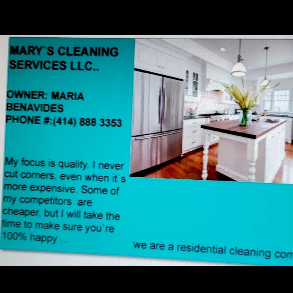 mary's cleaning services LLC