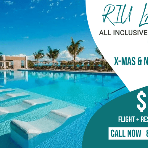 All Inclusive X-mas and NY packages to Cancun, MX.