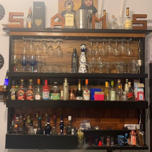 I built this bar for my house. 