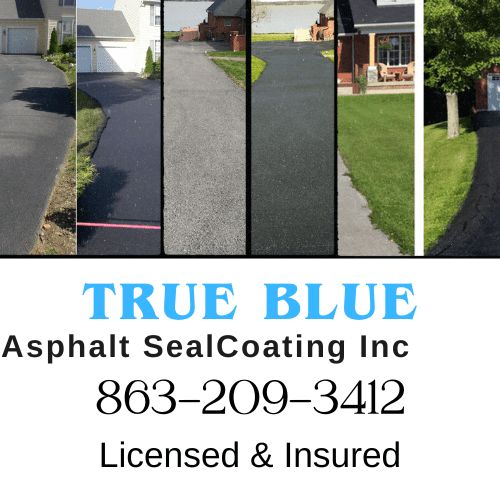 True Blue Asphalt Seal Coating-No Concrete