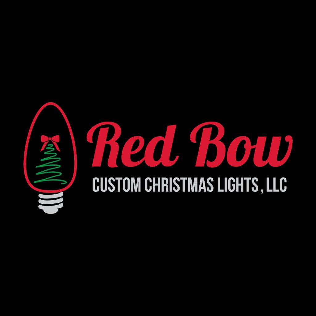 Red bow Christmas lights/Montoya Landscaping