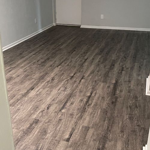 Installed laminate flooring at my property. Excell