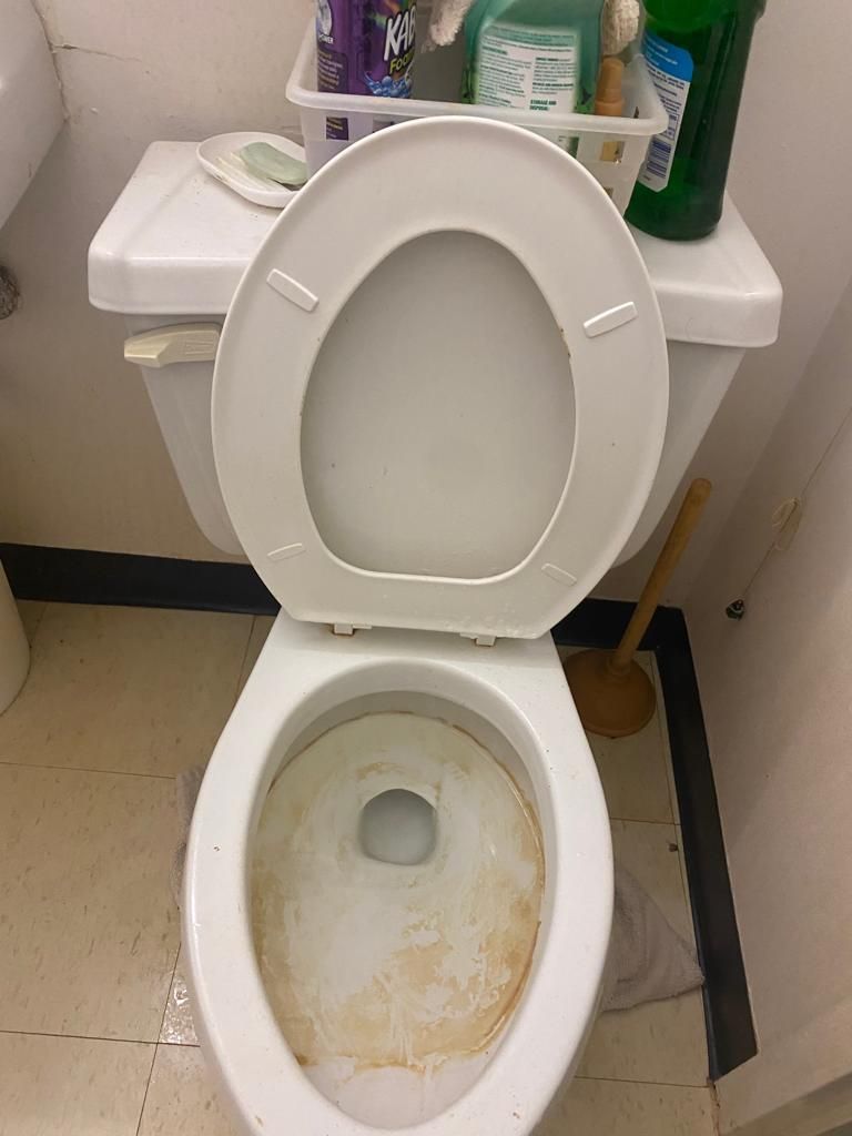 Before, Dirty Toilet.