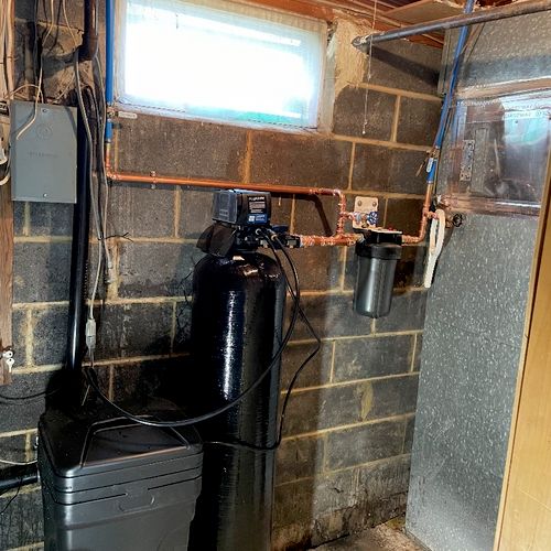 New water filtration & treatment installation 