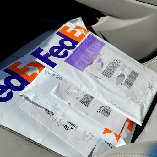 FedEx documents ready for shipping
