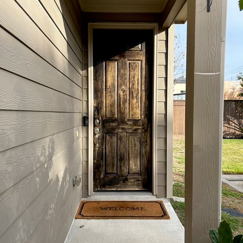 Great job! Definitely recommend, needed our door r