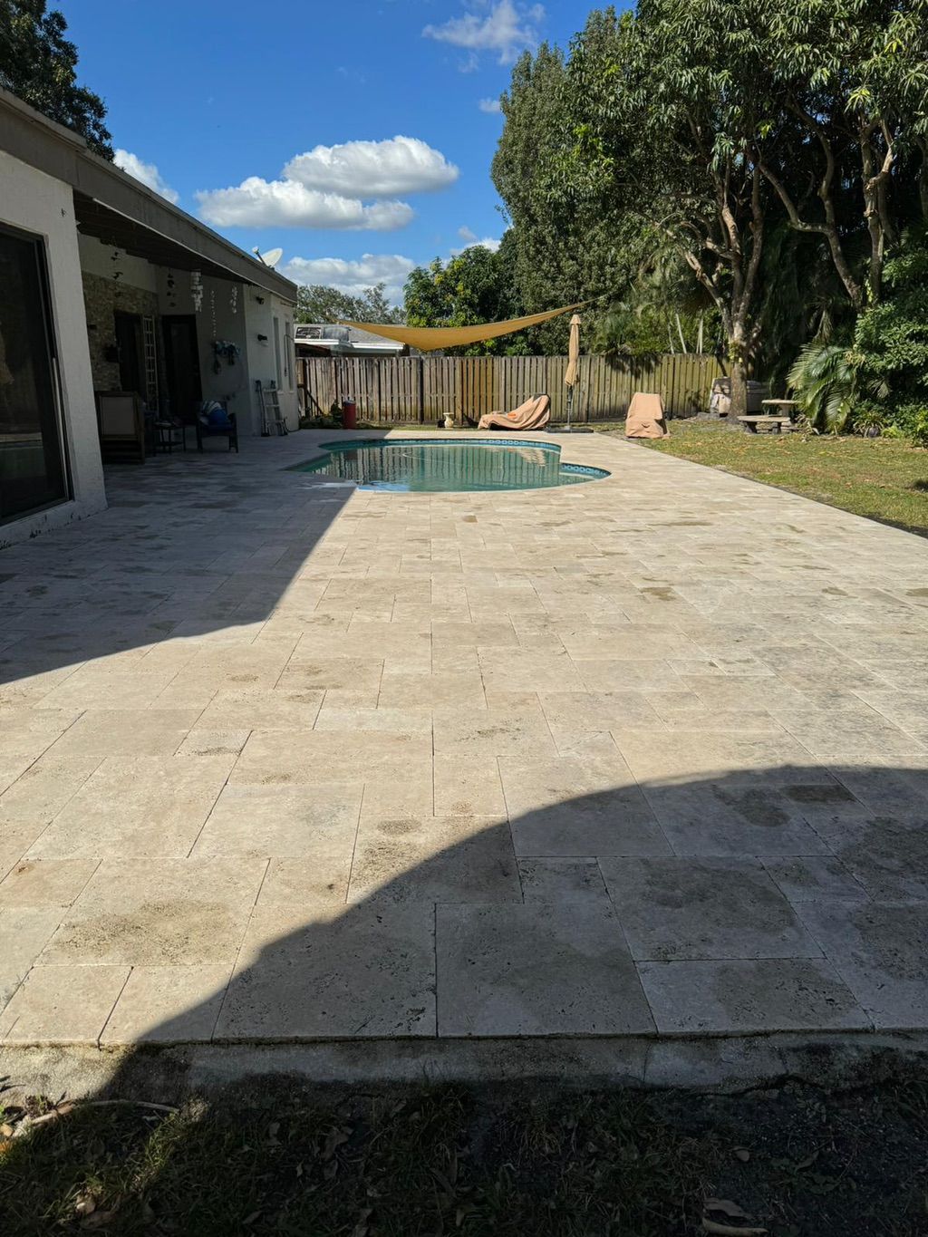 After pressure cleaning