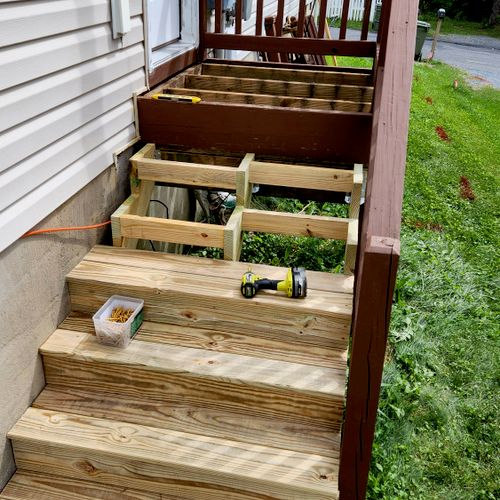 porch and stair rebuild 