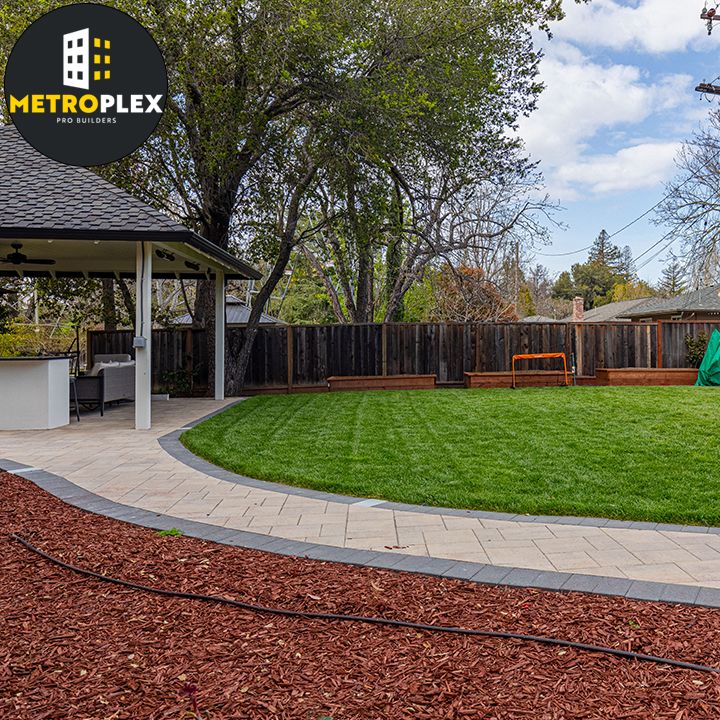 Landscaping and backyard enclosure 