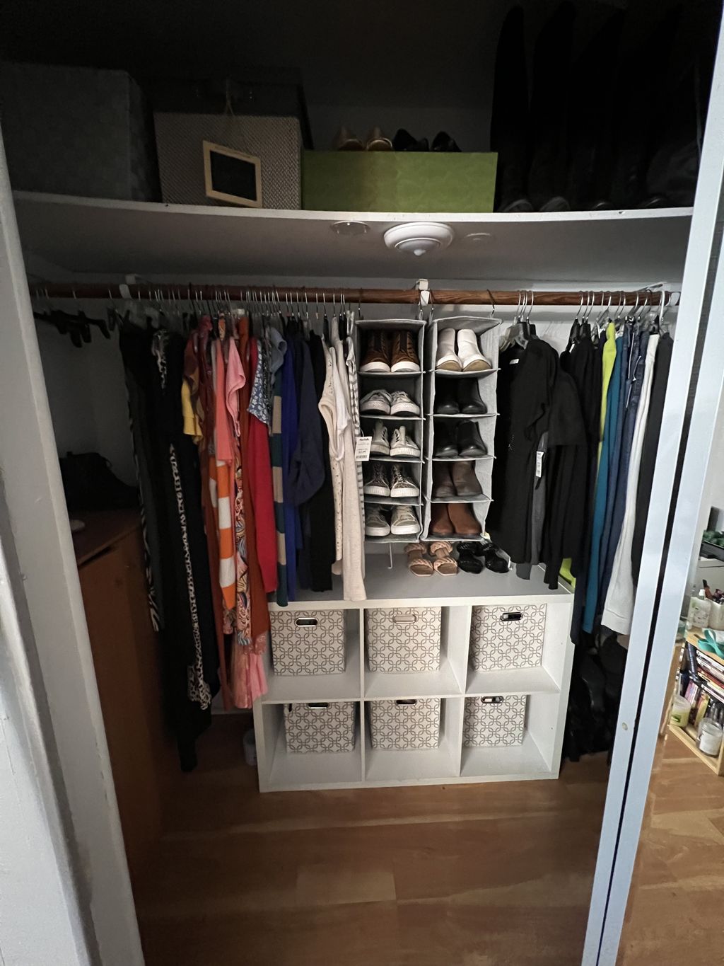After decluttering and organizing.