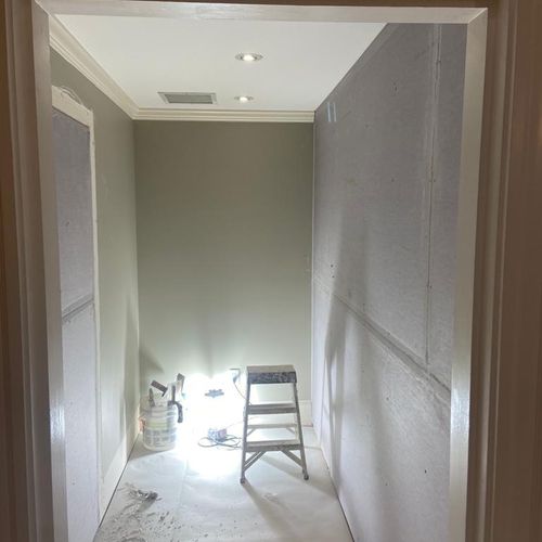 Really good finish with plastering