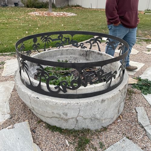 Joel did a fantastic job with the fire pit cover I