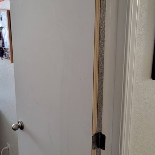 He did an excellent job sizing and shaping my door
